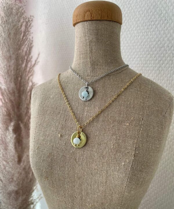 Nature flow ketting - Moon - Maansteen - Afbeelding 2