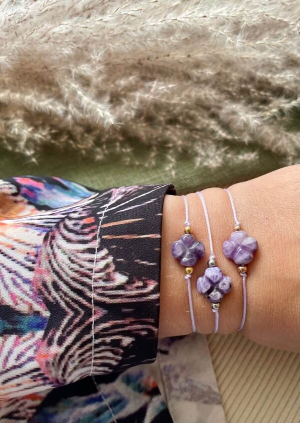 Klavertje Crazy lace agaat armband