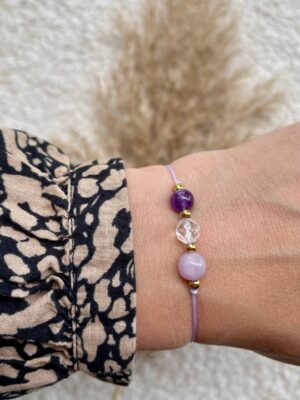 7e chakra - Kruinchakra armband
