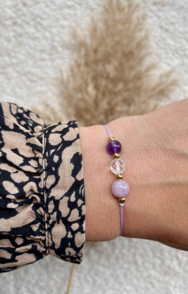 7e chakra - Kruinchakra armband
