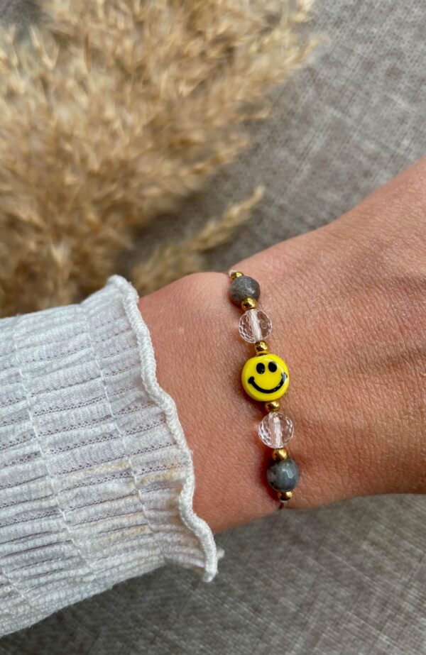 Happy Soul Armband met Labradoriet en Bergkristal