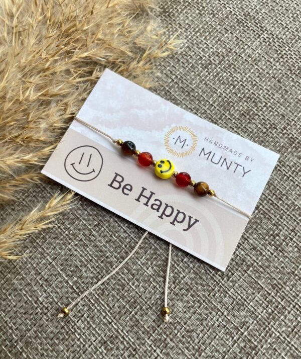 Happy Power Armband met Carneool en Tijgeroog - Afbeelding 2