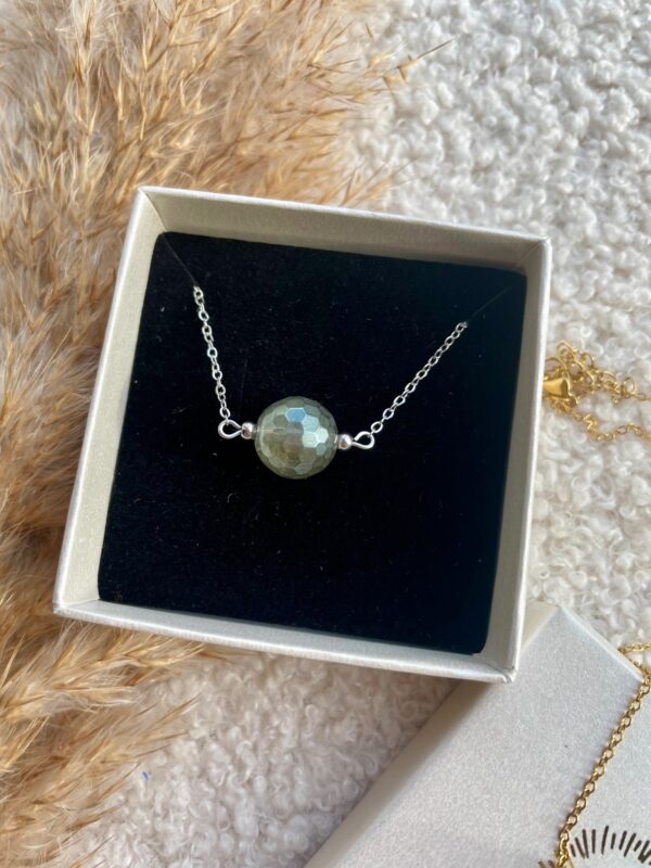 Twilight aura ketting - Gestoomde Kwarts met Magische Schittering - Afbeelding 2