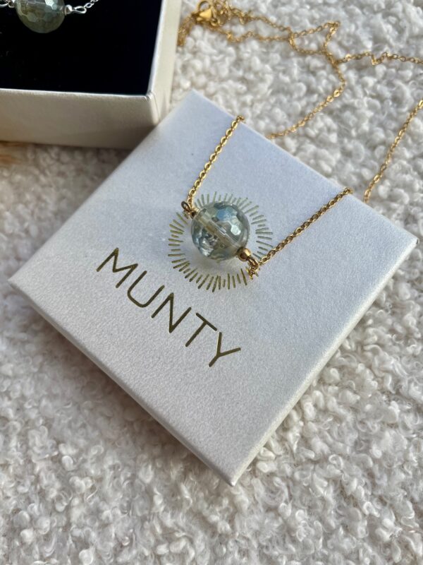 Twilight aura ketting - Gestoomde Kwarts met Magische Schittering - Afbeelding 3
