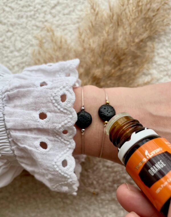 Lavasteen Diffuser Armband – Aarding & Aromatherapie in Eén - Afbeelding 2