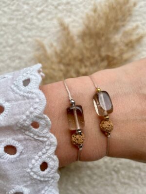 Rookkwarts & Lavasteen Diffuser Armband – Bescherming, Aarding & Innerlijke Kracht