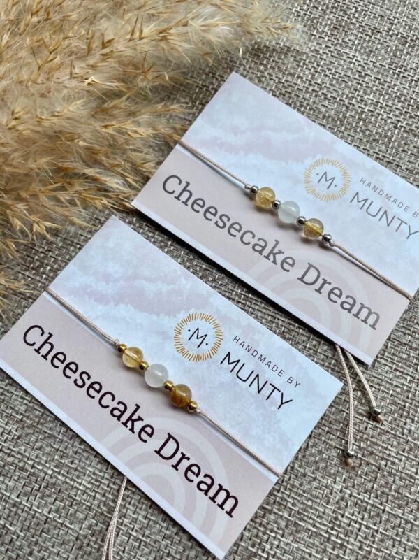 Cheesecake Armband – Limited Edition armbandjes met edelstenen - Afbeelding 2