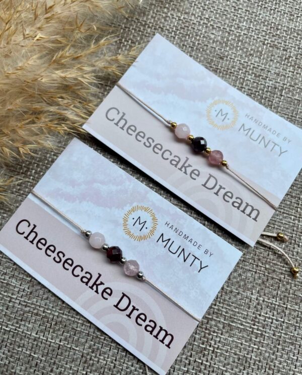 Cheesecake Armband – Limited Edition armbandjes met edelstenen - Afbeelding 3